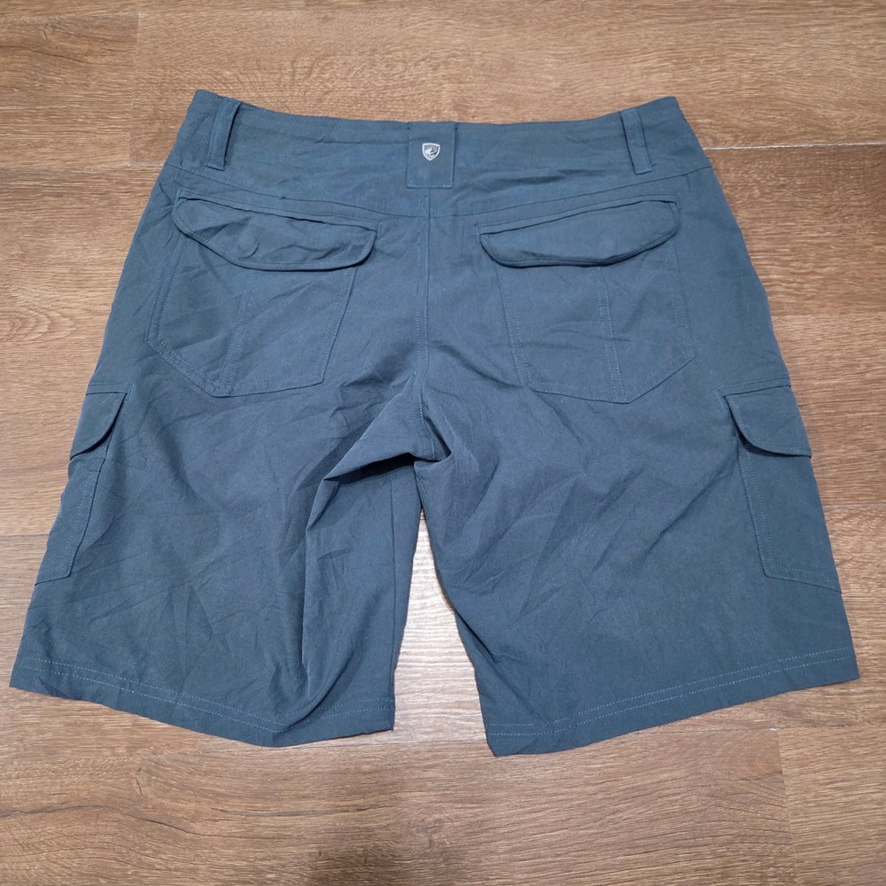Kuhl freeflex Cargo Shorts Womens 6 Blue Gray Style 6417 Hiking Outdoor Trail - Picture 2 of 9